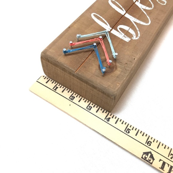 3/$30 Blessed String Art Wooden Sign 15X4” - Picture 6 of 7